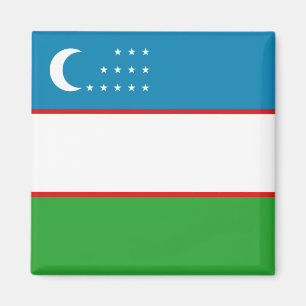 Aimant de drapeau de l'Ouzbékistan