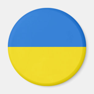 Aimant de drapeau de l'Ukraine Fisheye
