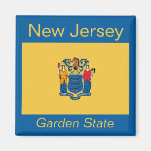 Aimant de drapeau de New Jersey