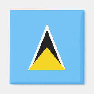 Aimant de drapeau de Sainte-Lucie