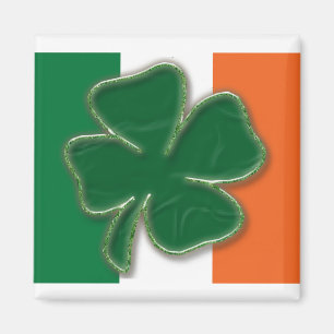 Aimant de drapeau de shamrock