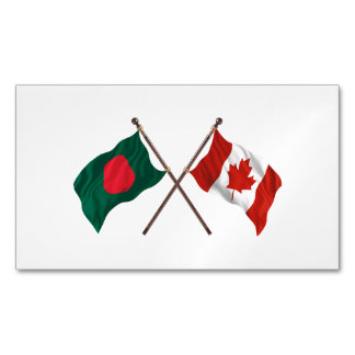 Aimant de drapeau du Bangladesh et du Canada – Fie