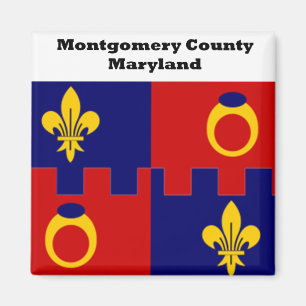 Aimant de drapeau du comté de Montgomery le