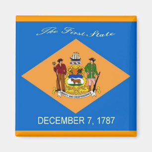 Aimant de drapeau du Delaware
