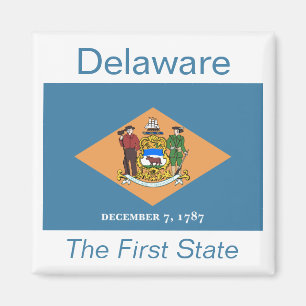 Aimant de drapeau du Delaware
