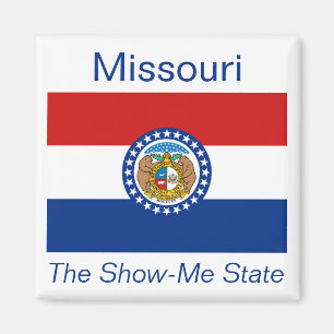 Aimant de drapeau du Missouri