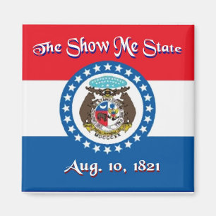 Aimant de drapeau du Missouri