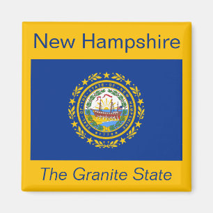 Aimant de drapeau du New Hampshire