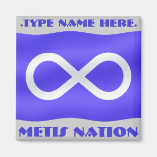 Aimant de drapeau Metis Aimant Metis Personnalisé
