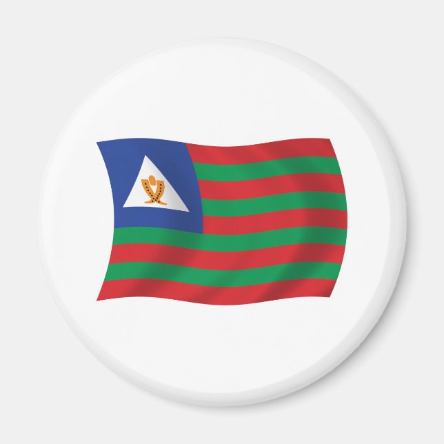 Aimant de drapeau tribal Bubi (Devant)