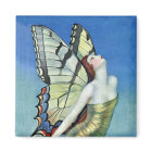 Aimant de fée de papillon d'or