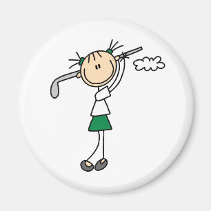 Aimant de fille de golf