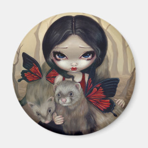 Aimant "de furets rouges de papillon"