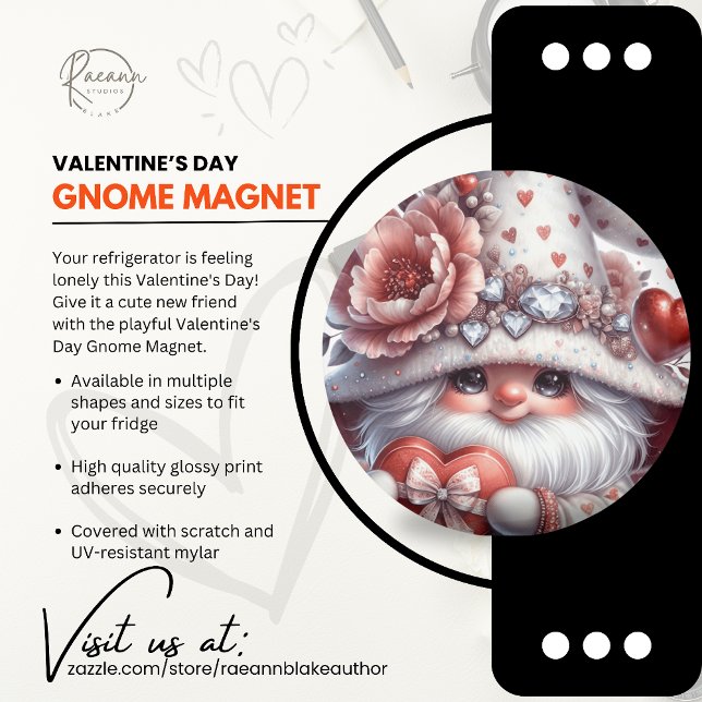Aimant de gnome pour la Saint-Valentin (Créateur téléchargé)
