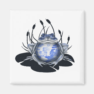 Aimant de grenouille à saule bleu