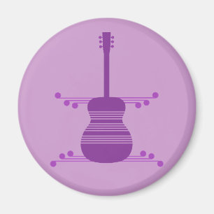 Aimant de guitare rétro, violet