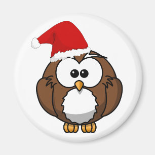 Aimant de hibou de Noël
