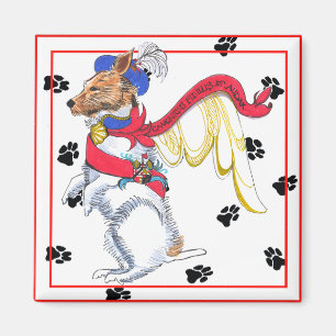 Aimant de Jack Russell des anges de Gulliver