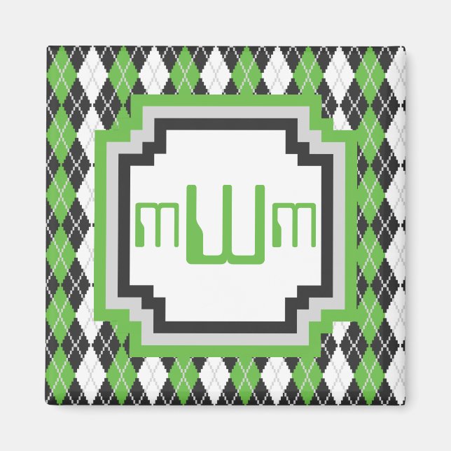 Aimant de Jacquard rétro (Devant)