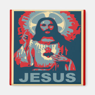 Aimant de Jésus (style d'Obama)
