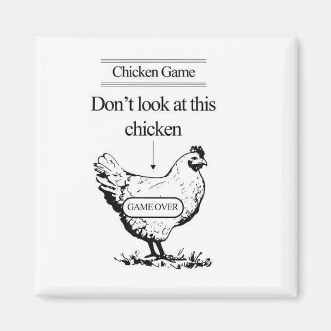 Aimant de jeu de poulet (Devant)