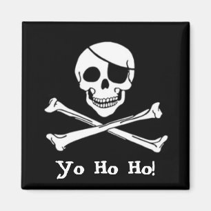Aimant de Jolly roger de drapeau de pirates