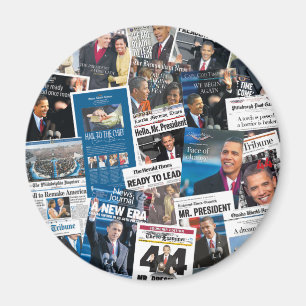 Aimant de journal d'inauguration d'Obama