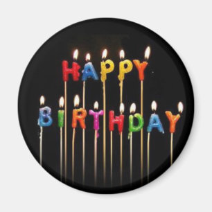 Aimant de joyeux anniversaire