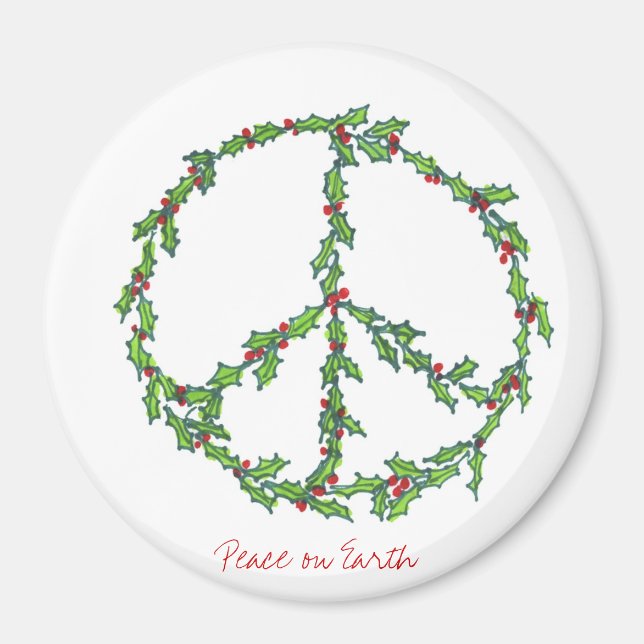 Aimant de la couronne de Noël Peace (Devant)