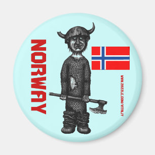 Aimant de la Norvège avec Viking drôle