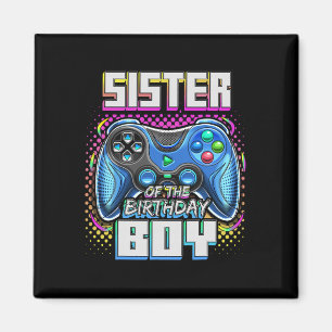 Aimant De L'Anniversaire Garçon Correspondant Famille Jeu