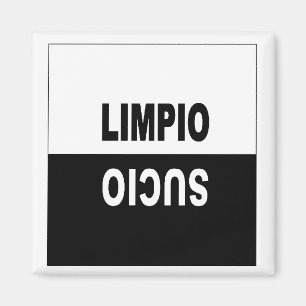 Aimant de lave-vaisselle dans l'Espagnol