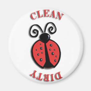 Aimant de lave-vaisselle de coccinelle