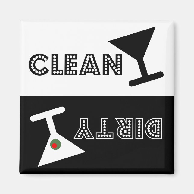 Aimant de lave-vaisselle Martini (Devant)