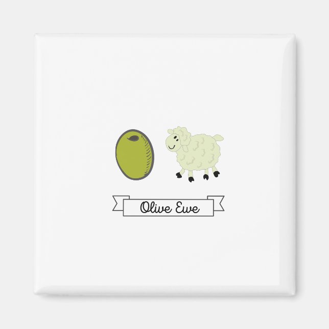 Aimant de l'Ewe d'olive (Je t'aime) (Devant)