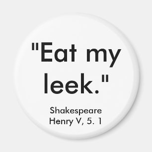 Aimant de l'insulte de Shakespeare