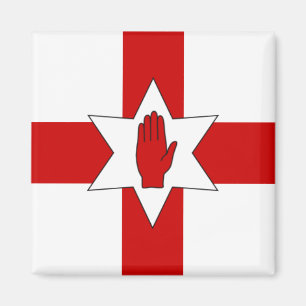 Aimant de l'Irlande du Nord - étoile et main sur