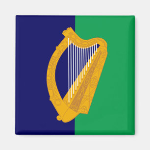 Aimant de l'Irlande - harpe sur le bleu et le vert