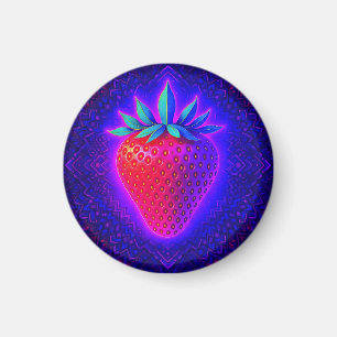 aimant de look vif fraise néon