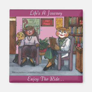 Aimant de ménopause avec le message