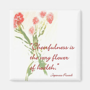 Aimant de message avec le proverbe japonais