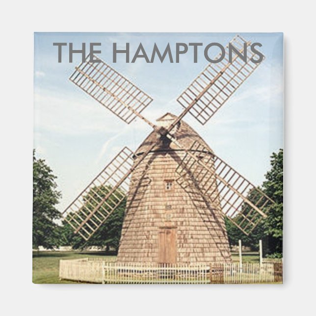 Aimant de moulin à vent Hamptons (Devant)