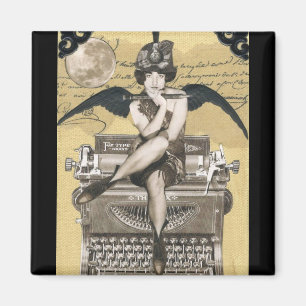 Aimant de Muse de machine à écrire