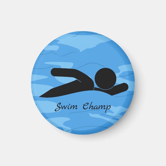 Aimant de natation personnalisé (Devant)
