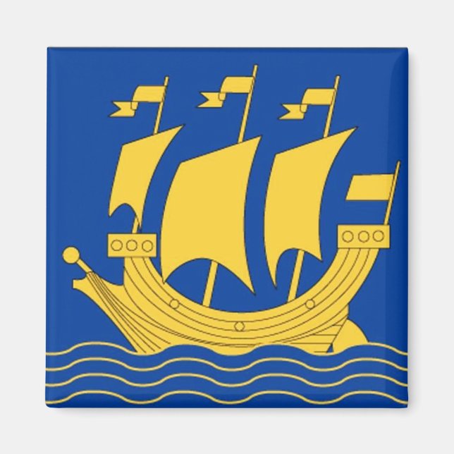 Aimant de navire jaune (Devant)