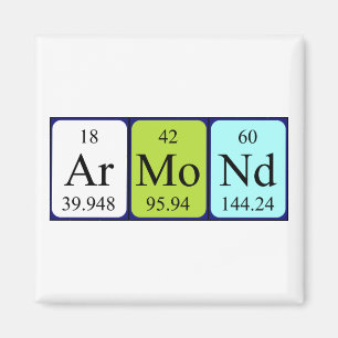 Aimant de nom de table périodique Armond