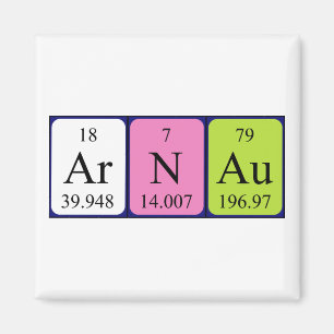 Aimant de nom de table périodique Arnau