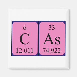 Aimant de nom de table périodique Cas