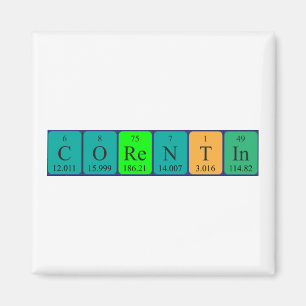 aimant de nom de table périodique Corentin