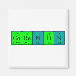 aimant de nom de table périodique Corentin